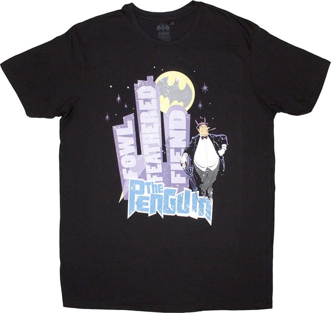 DC Comics Batman - The Penguin Heren T-shirt - M - Zwart
