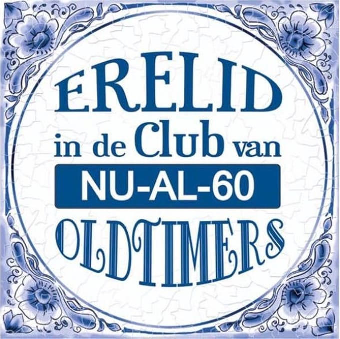 Tegels delfts blauw - 60 jaar