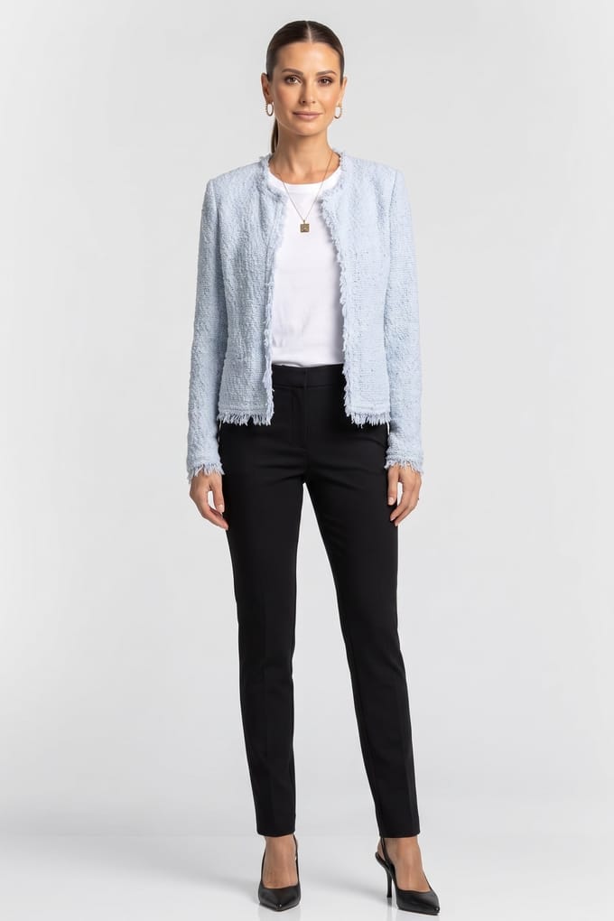 IRO Paris Shavani Jacket Fogged Blue Größe: 44 | Blazer Outlet | Damen | Blau