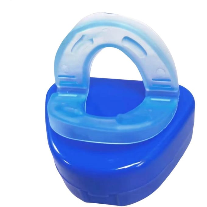 Anti-Snurk Mondstuk Herbruikbaar Tandenknarsen Slaapapneu Oplossing Verminder Snurken Hulp Comfortabele Pasvorm blauw