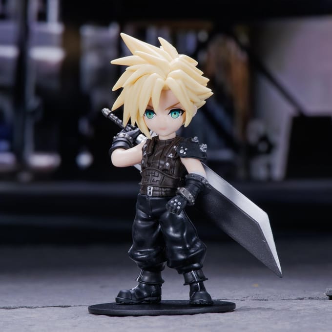 Mooi FINAL FANTASY Cloud Tifa Aerith zack Pose model model beeldje anime accessoires kleine cadeaus kerstcadeaus beige