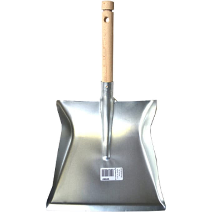 Stofblik Metaal Met Houten Steel