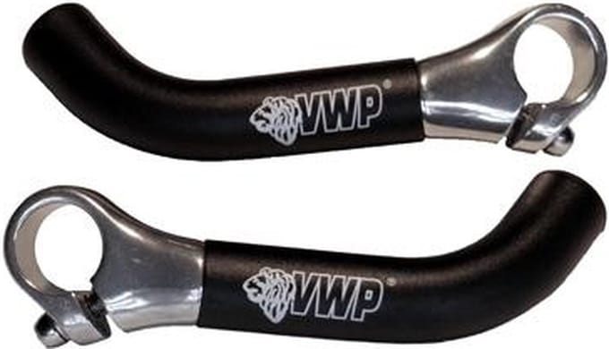 Bar Ends Aluminium Gebogen Zwart