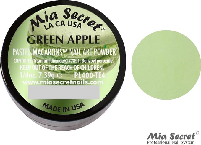 Pastel Macarons Acrylpoeder Green Apple