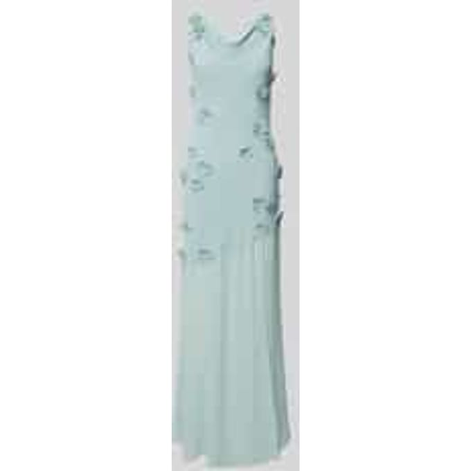 Maxi-jurk met geborduurde bloemen