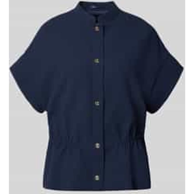 regular fit blazer met opstaande kraag en 1/2-mouwen