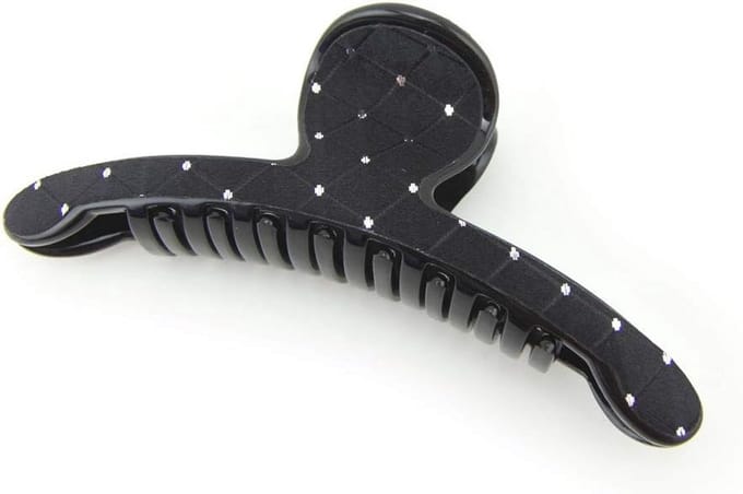 Grote Haarclip Zwart – Stijlvolle Klem voor Lang en Dik Haar