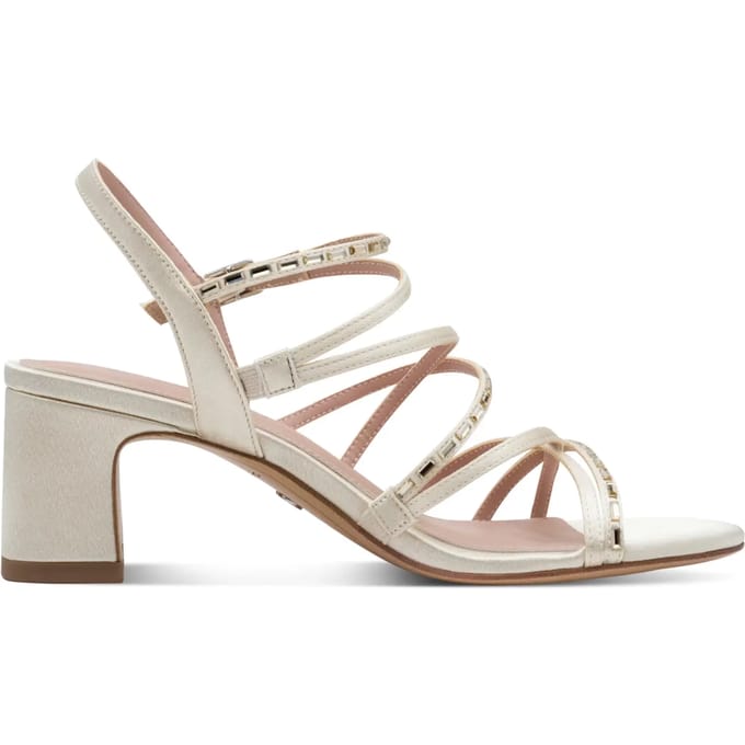 Tamaris - Sandalen Hak Gebroken wit 38