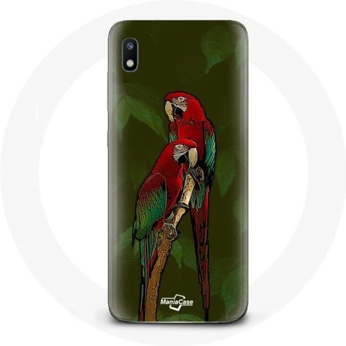 Hoesje voor Samsung Galaxy A10 Pionus Parrot Rood rood