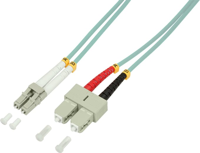 LogiLink 2m, LC - SC InfiniBand en Glasvezelkabel Blauw