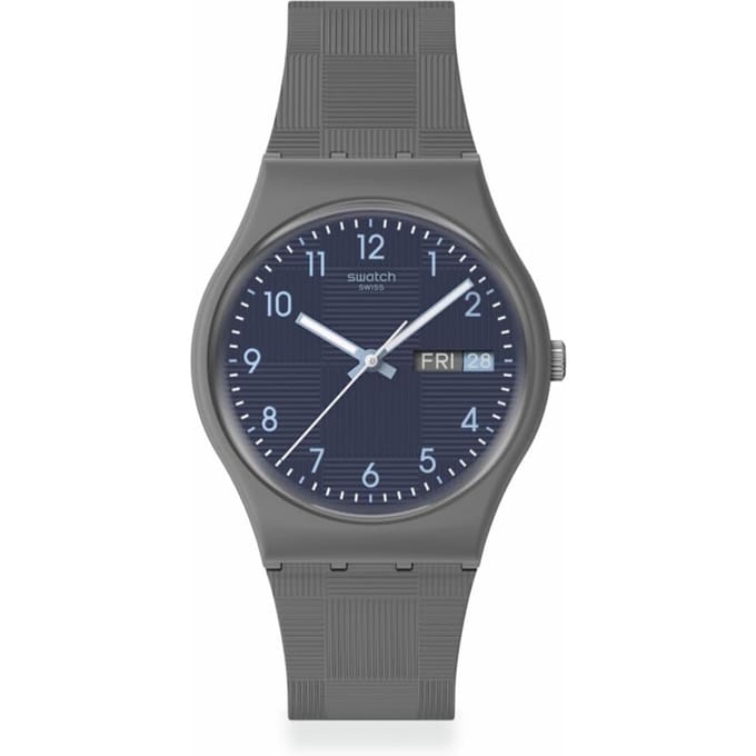 Swatch TILE DIAL Polshorloge SO28M701 Grijs blue