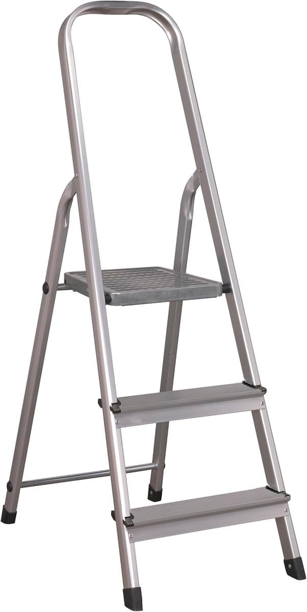 Lichtgewicht Aluminium Steekladder 3 Treden EN 131 - Max. 150 kg