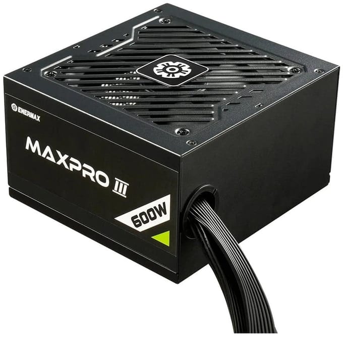 Enermax MAXPRO III - 600W 80+ Standaard 120mm Ventilator Voeding (EMP600W)