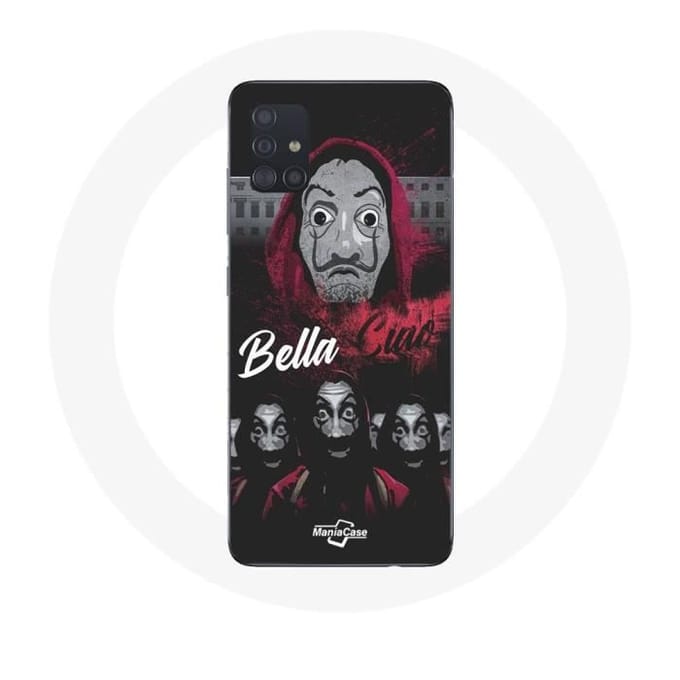 Coque de protection - La Casa de Papel - Samsung Galaxy A71 - Souple - Blanc - Protection chocs et rayures