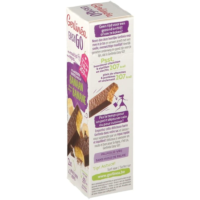 Gerlinea Easy Go Afslank Maaltijdrepen Banaan 2x58g