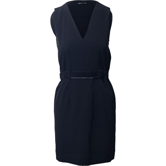 Balenciaga V-hals Sheath jurk in zwart triacetaat
