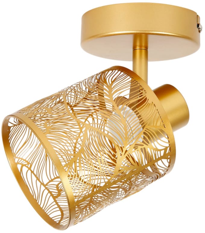 Ostaria Plafond lamp Calathea - goud - metaal - bewerkt - E27 - interieur decoratie - binnen