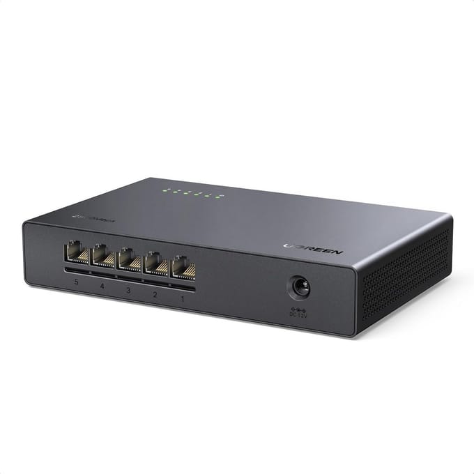 Netwerk Switch - LAN Switch Ethernet Hub - Snelle Dataoverdracht - 5 x 2.5G Poorten