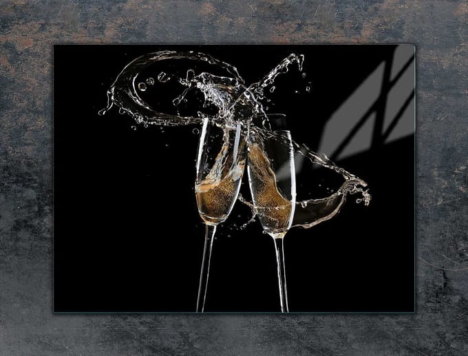 TMK ArtDeko - Snijplank - Glas - 70x52 cm - Wijn Motief