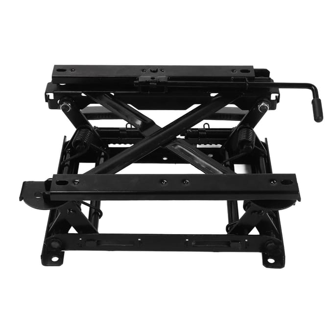 Réglage de la hauteur des sièges avec glissière, hauteur de levage de 155 mm, base de levage de siège en acier à ajustement universel black