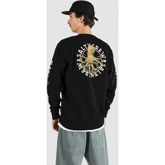 Salty Crew Tentacles Crew Fleece Trui zwart