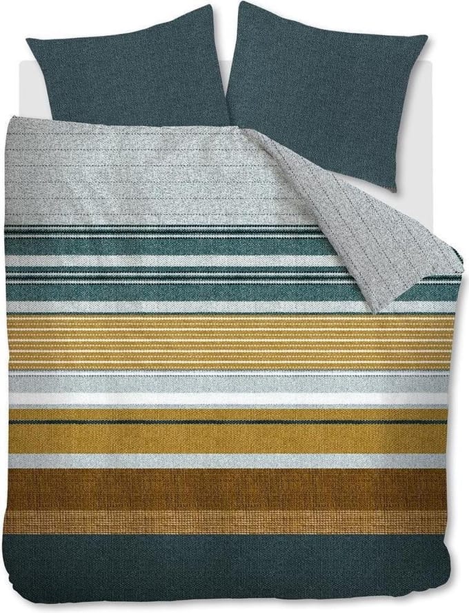 Beddinghouse Lex Dekbedovertrek - Lits-jumeaux - 240x200/220 cm - Groen
