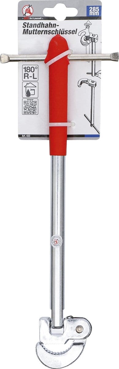 BGS Wastafelmoersleutel 180°