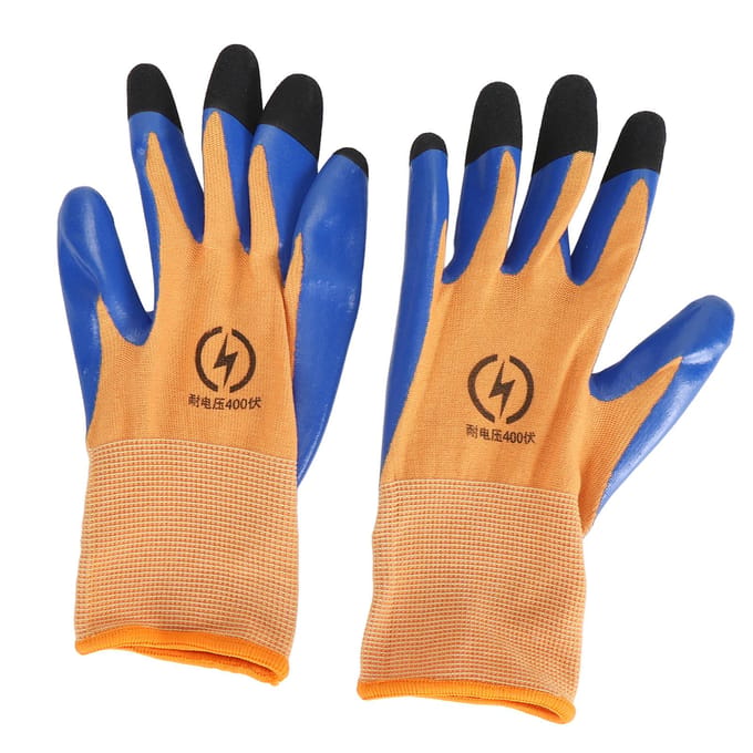 400V Elektrisch Geïsoleerde Handschoen Antislip Touchscreen Laagspanning Weerstand Handschoen voor Instrumentatie Apparaten orange
