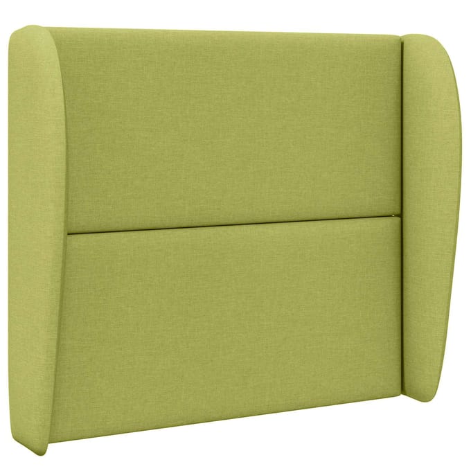 vidaXL - Hoofdbord - oor - Groen - Stof