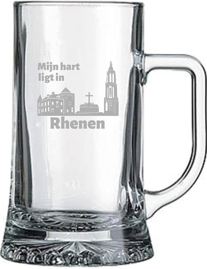 Gegraveerde bierpul 50cl Rhenen