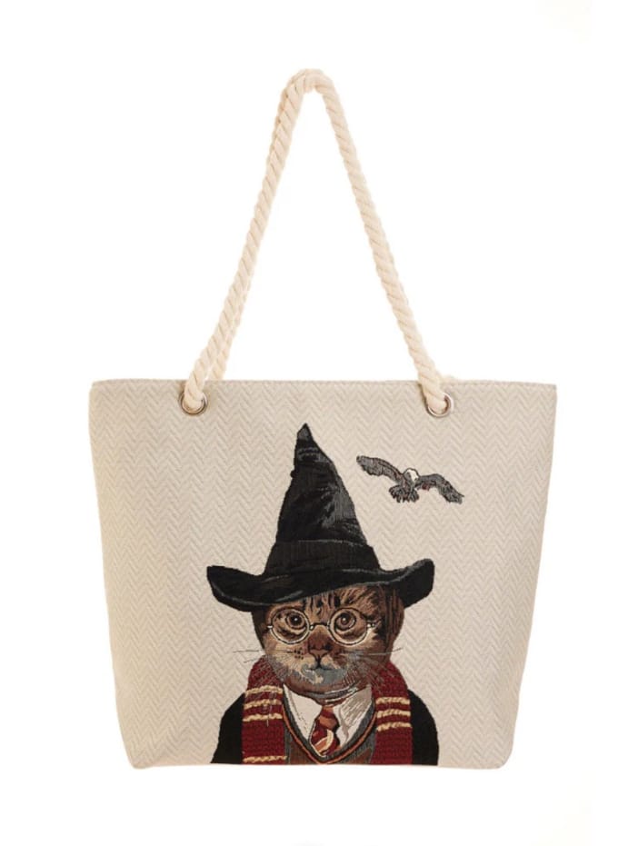 Handtas - Boodschappentas - Beach tas - Strandtas - Luxe - Magical Cat - Magische Kat