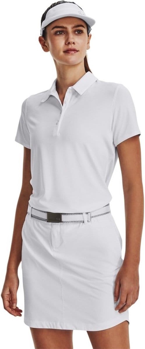 Under Armour Damen UA Playoff Poloshirt White-M (US MD)