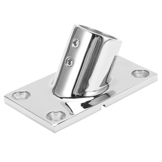 Boot Handgreep Basis Fitting Roestvrij Staal 60 Graden Rechthoekig Boot Handreling Fitting25mm1in white