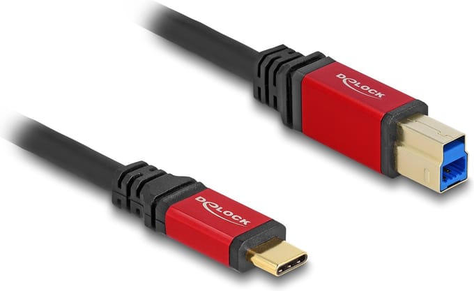 Delock USB-C - USB-B kabel | USB3.0 5 Gbps | 10W | 1 meter