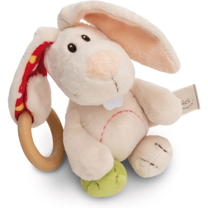 Nici Bijtring Rabbit Tilli 18 X 12 X 5,5 Cm Hout/pluche Wit