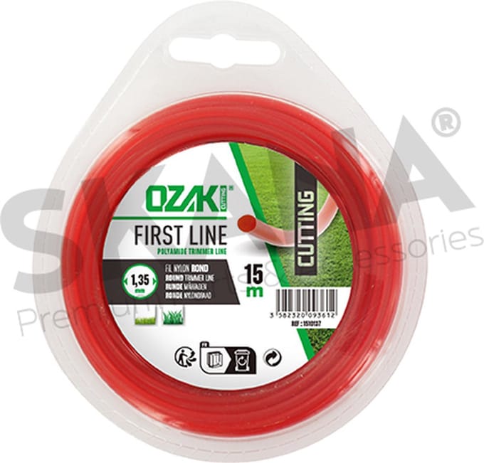Blister ronde nylondraad OZAKI - Lengte: 15 m, Ø: 1,35mm