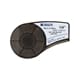 Brady 139744, Zwart, Wit, Zelfklevend printerlabel, Acryl, Vinyl, Thermo transfer, Permanent, Mat