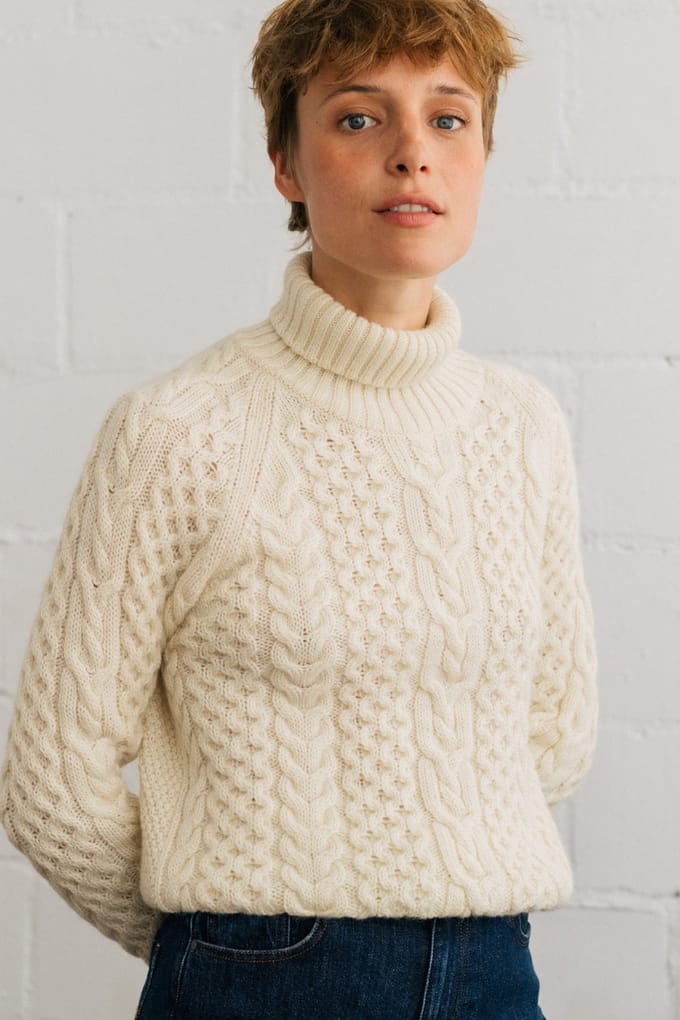 TWOTHIRDS Bengkulu Knit Natural Taglia: M | Maglie a manica lunga Outlet | Donna