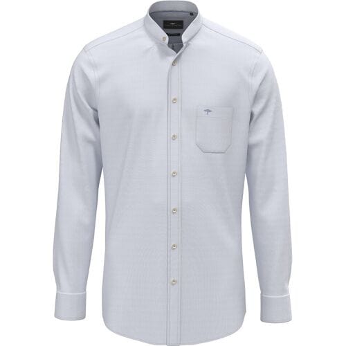 Fynch-Hatton Overhemd Washed Solid Color Oxford New Breeze / male