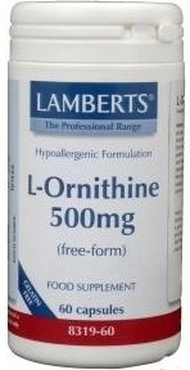 Lamberts L-Ornithine 500 mg - 60 capsules