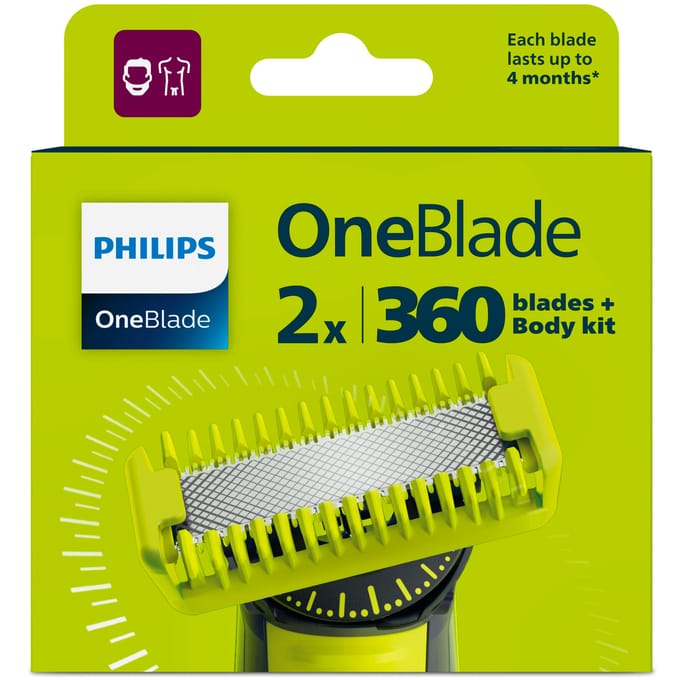 Philips QP624/50 OneBlade scheerapparaat vervangmes - compatibel met alle OneBlade trimmers - langdurig