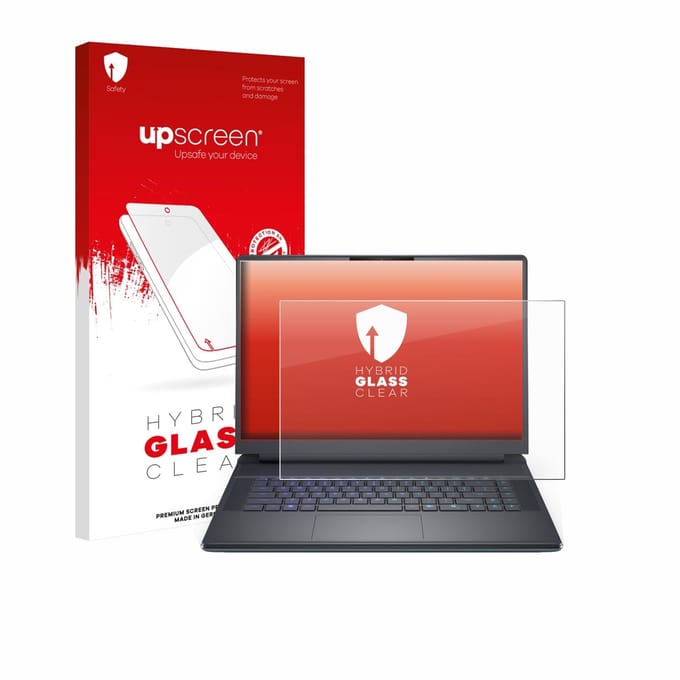 upscreen - Screenprotector voor Dell Alienware 16 Area-51 - Folie Beschermfolie Beschermglas transparant