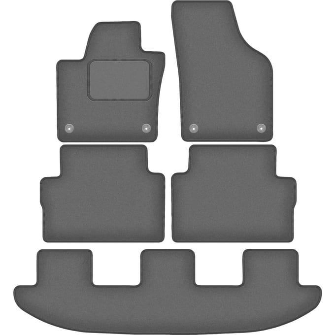 Grafiet automatten voor: Seat Alhambra II minivan (2010-)