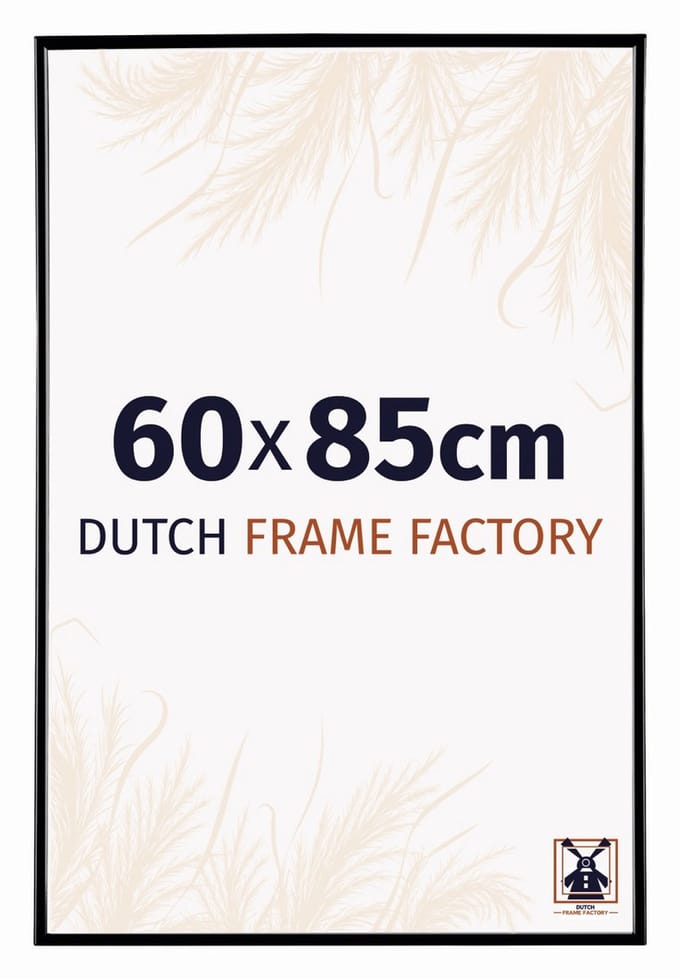 Fotolijst 60x85 cm - Kunststof - Zwart Hoogglans - Easy