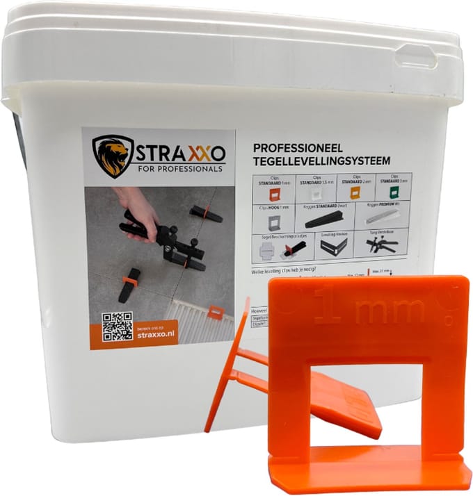 Complete starterset 1 mm – 500 clips, 250 keggen en tang