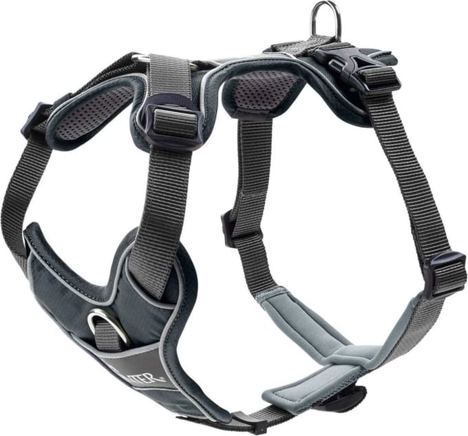 Hunter Harnas Divo Grijs&Grijs - Hondentuig - S 45-56 Cm