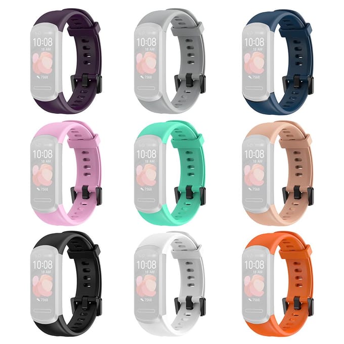Zachte Siliconen Polsband Vervanging Horlogeband Armband voor Huawei Band 4 nachtblauwe kleur