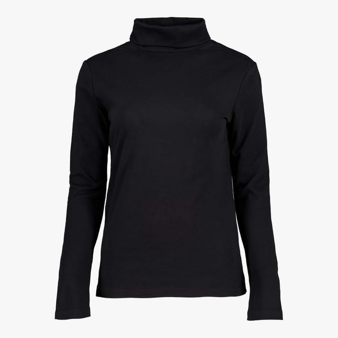 Mountain Peak dames thermoshirt met rollneck zwart - Maat M