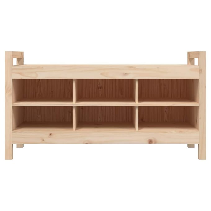 vidaXL - Halbankje - 110x40x60 - cm - massief - grenenhout