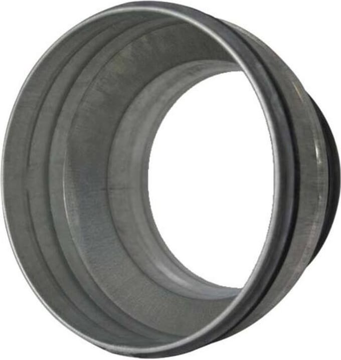 Verloopstuk van Ã˜ 250mm - Ã˜ 125mm voor spirobuis